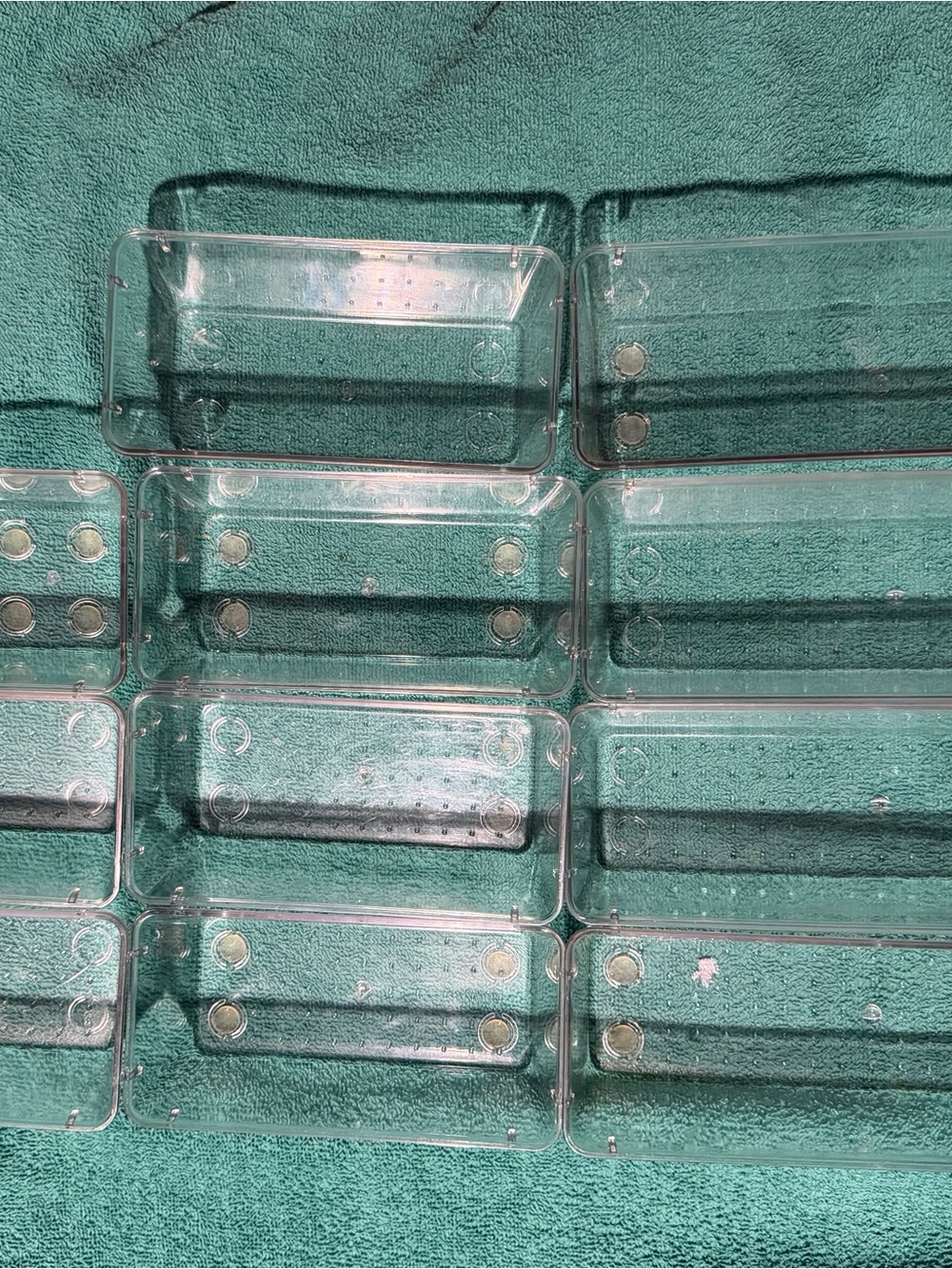 Clear Transparent Drawer Organizer Bins